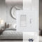 Architectural Combo Toggle / Rocker Light Switch Wall Plate - White